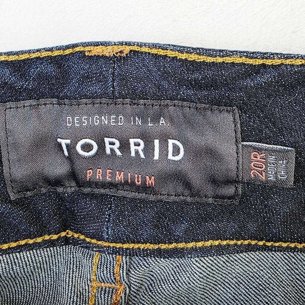 Torrid Premium Jegging Plus Size 20R Dark Wash Stretch Skinny Y2K 2003 Mid Rise - Picture 6 of 12